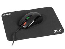 A4Tech 46028 Mouse & Pad X-7120 Black