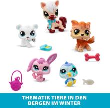 Littlest Pet Shop Winter Besties kolekcionāru komplekts – 5 dzīvnieku figūriņas un aksesuāri Art. BF00573