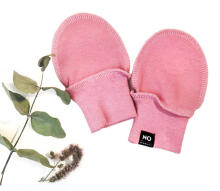 La Bebe™ NO Baby Mittens Art.184036 Pink   Детские рукaвички/антицарапки из мягкого