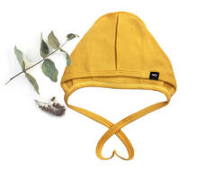 La Bebe No Hat Art.184039 Yellow cotton Babies` hat