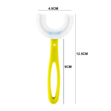 Bebe Basic Kids U-Shaped Toothbrush Art.5002 Col.Yellow U-veida bērnu zobu birste