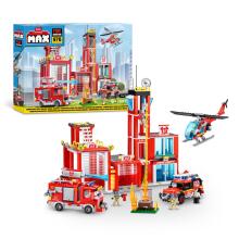 MAX CITY konstrukrtor Fire Station, 933 tk