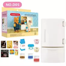 Stomble Family Toys Compatible with Sylvanian Families Art.184121 Набор холодильник с аксессуарами (совместимо с Sylvanian Families)