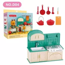 Stomble Family Toys Compatible with Sylvanian Families Art.184126 Кухонный гарнитур (совместимо с Sylvanian Families)