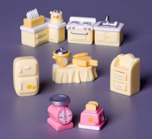 Stomble Family Toys Compatible with Sylvanian Families Art.184127  Virtuves komplekts ( Savienojams ar Sylvanian Families)