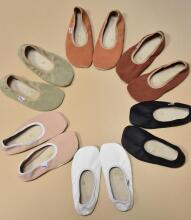 Bebe Basic Hip-Hop Gymnastics Shoes Art.SB120 Black Чешки гимнастические c кожанной подошвой