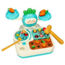 Ikonka Art.KX3610_1 Cute carrots interactive toy 4in1 blue