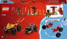 71789 LEGO® NINJAGO® Kai un Ras: auto un motocikla kauja