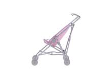 Doll Stroller Lily Art.9302 SWEET PINK and GREY Коляска для куклы