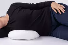 Basic CS Lline Care & Support С-Shape Pillow Surgery Art.184919 White Ergonomic pillow designed for comfortable side sleeping after surgery 90x40 cm