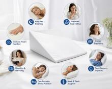 Basic CS Lline Care & Support Anatomic Klin Surgery Pillow Art.184922 White Anatomical wedge-shaped pillow for rest/recovery after surgery