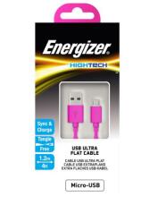 Energizer Hightech Ultra Flat Micro-USB Cable 1.2m pink (C21UBMCGPK4)