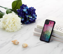 iKins SmartPhone case iPhone 11 Pro Max water flower black