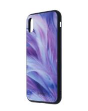 Tellur Cover Glass print for iPhone XS feather