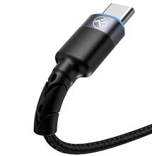 Tellur Data Cable USB to Type-C LED Nylon Braided 1.2m Black