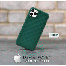 Devia Woven2 Pattern Design Soft Case iPhone 11 Pro green