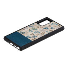 MAN&WOOD case for Galaxy Note 20 blue flower black