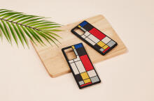 MAN&WOOD case for Galaxy Note 20 mondrian wood black