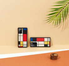 MAN&WOOD case for Galaxy Note 20 mondrian wood black