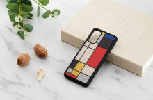 MAN&WOOD case for Galaxy S20 mondrian wood black