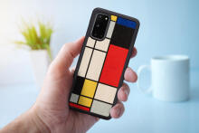 MAN&WOOD case for Galaxy S20 mondrian wood black