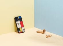 MAN&WOOD case for iPhone 12 mini mondrian wood black