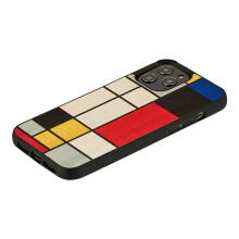 MAN&WOOD case for iPhone 12/12 Pro mondrian wood black