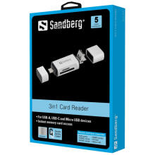 Sandberg 136-28 3 in 1 Card Reader