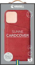 Krusell Sunne CardCover Apple iPhone 11 Pro Max vintage red (61795)