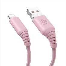 Tellur Silicone USB to Lightning Cable 3A 1m Pink