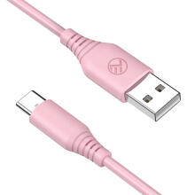 Tellur Silicone USB to Type-C Cable 3A 1m Pink