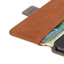 Krusell Leather PhoneWallet Apple iPhone 13 mini cognac (62397)