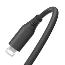 Tellur Silicone USB to Lightning Cable 1m Black