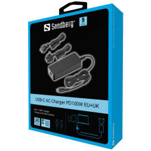 Sandberg 135-82 USB-C AC Charger PD100W EU+UK