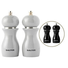 Salter 7613 BKXRA Gloss Salt and Pepper Mills Black