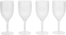 Cambridge CM07655EU7 Fete Diamond 4pcs wine glass set clear