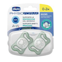 156276 PHYSIO MICRO GLOWING SILICONE 0-2 pacifier 2 pcs