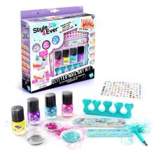 STYLE 4EVER küünte kaunistamise komplekt Glitter Nail Art