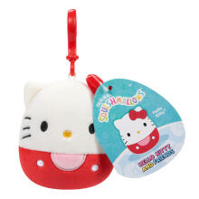 SQUISHMALLOWS HELLO KITTY W20 Piespraužama plīša rotaļlieta, 8 cm