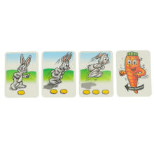 Ikonka Art.KX3623 The bunny race for carrots family board game + cards