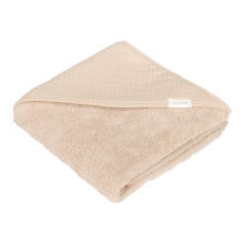 Little Dutch Hooded Towel  Art.TE50623021 Pure Beige  Детское Полотенце после купания с капюшоном 75x75см