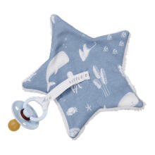 Little Dutch  Pacifier Cloth Art.TE20220640 Ocean Blue  lutikett looduslikust puuvillast