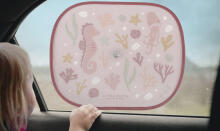 Little Dutch Cars Sunshades Art.125889 Ocean Dream Pink  Автомобильная солнцезащитные шторки на липучках, 2 шт.