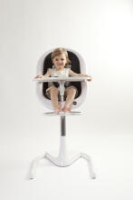 Mima Moon Art.H104RH-CL-W-SH101-CM White/Camel Baby hight chair with seat pad 2in1