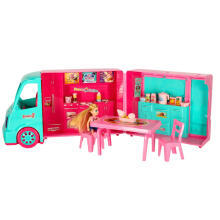 Ikonka Art.KX3453 Food truck dolls' car set 21 el.