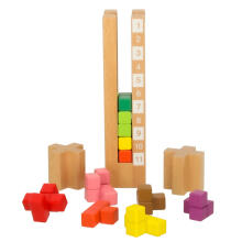 Ikonka Art.KX3505 Catamino wooden educational colour blocks