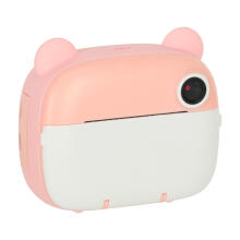 Ikonka Art.KX3573_1 Children's instant camera teddy bear pink