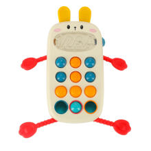 Ikonka Art.KX3606 Montessori sensory toy for babies telephone with buttons human