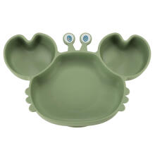 Ikonka Art.KX3697_1 Children's silicone cookware crab 19 el green