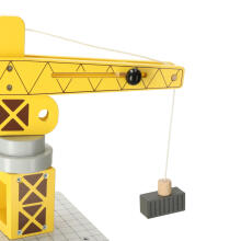 Ikonka Art.KX3774 Wooden crane crane seaport + car ship